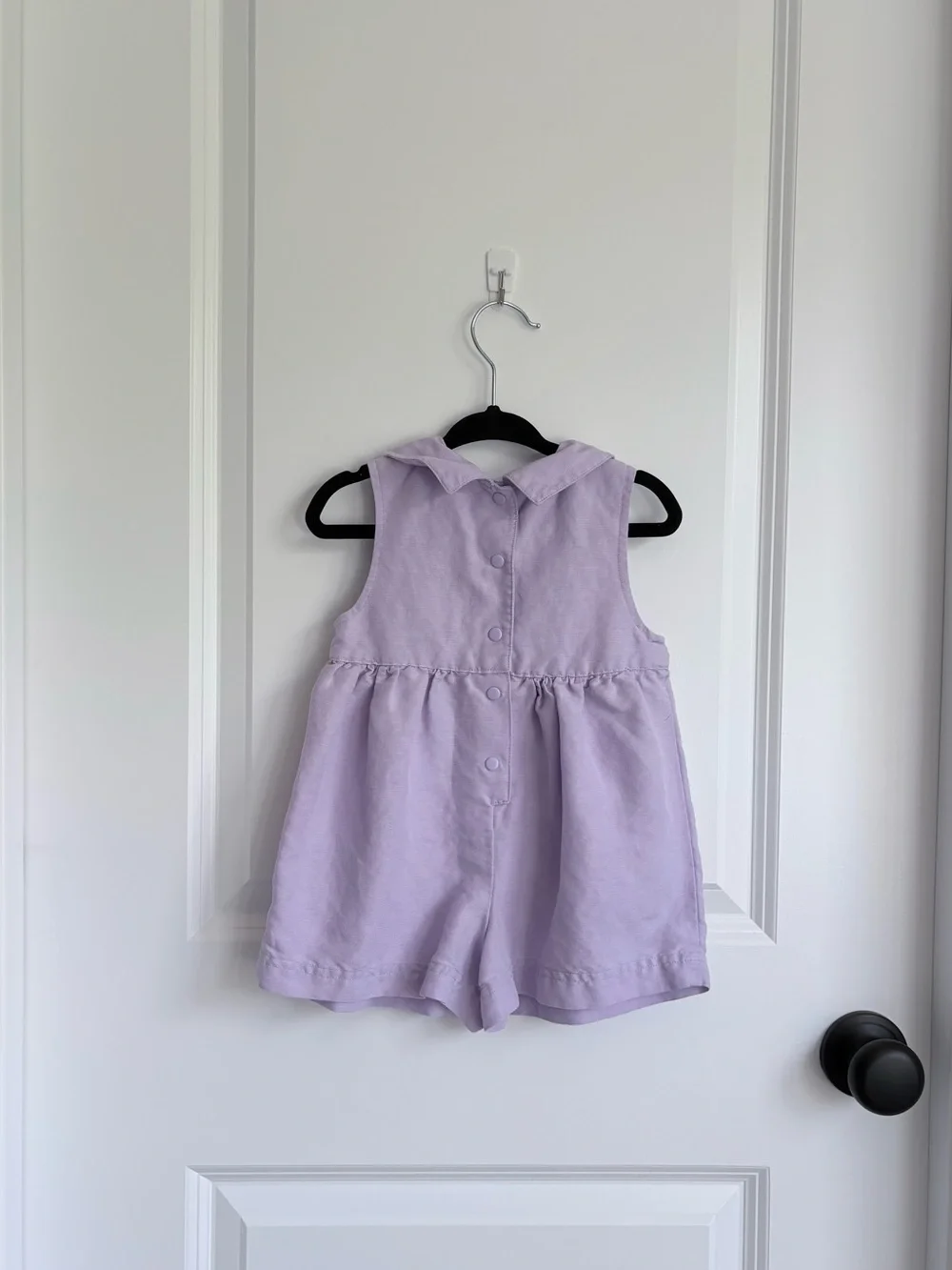 🌈Gymboree Vintage Rainbow Tag Purple Linen Romper *RARE*
